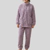 Vetoketju-Edessä Fleece Yöasu Setti