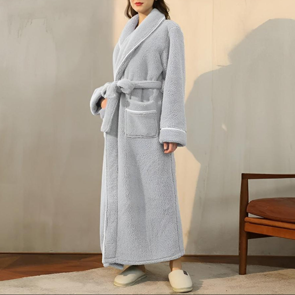 Luxe Fleece Lämpö Mukavuus Kylpytakki