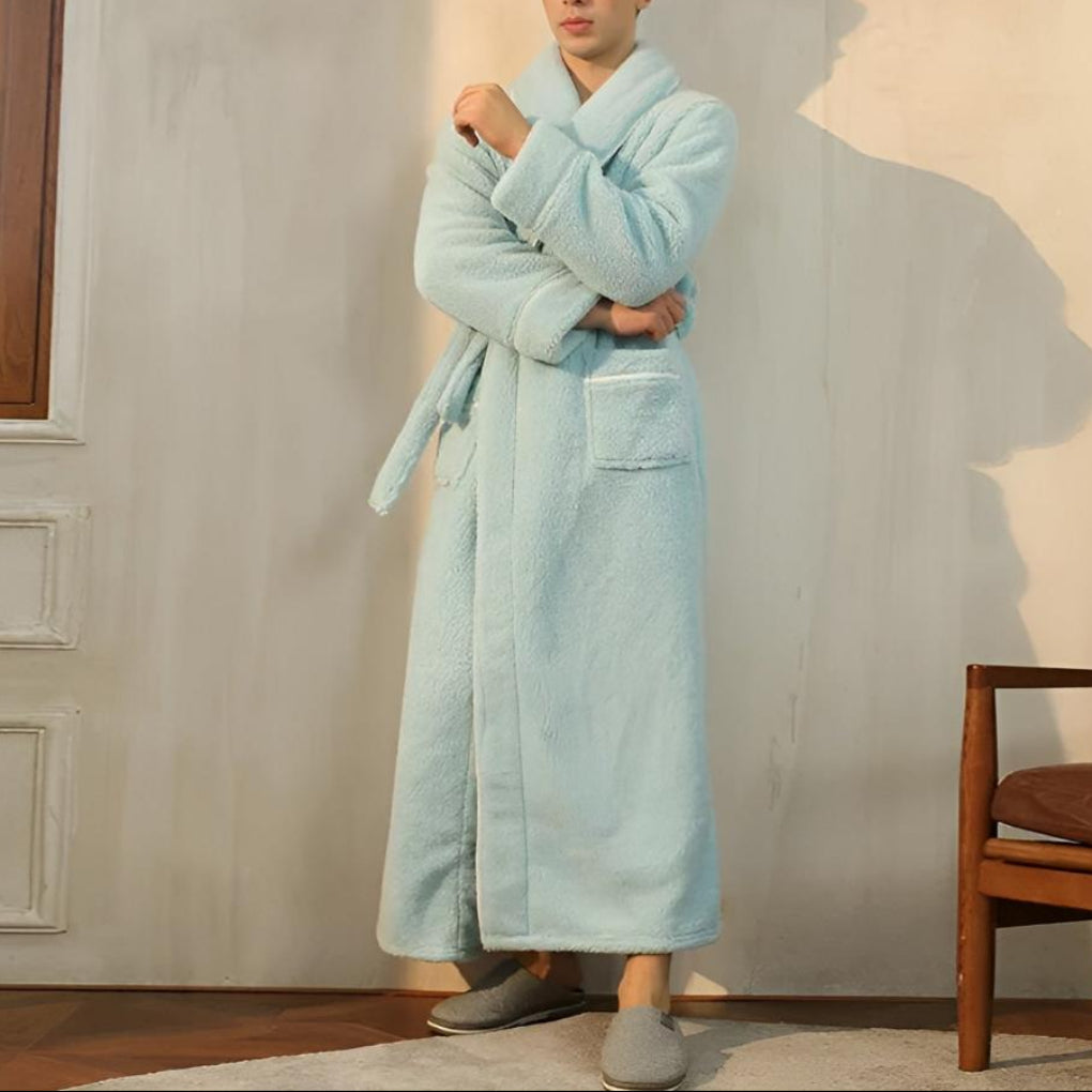 Luxe Fleece Lämpö Mukavuus Kylpytakki