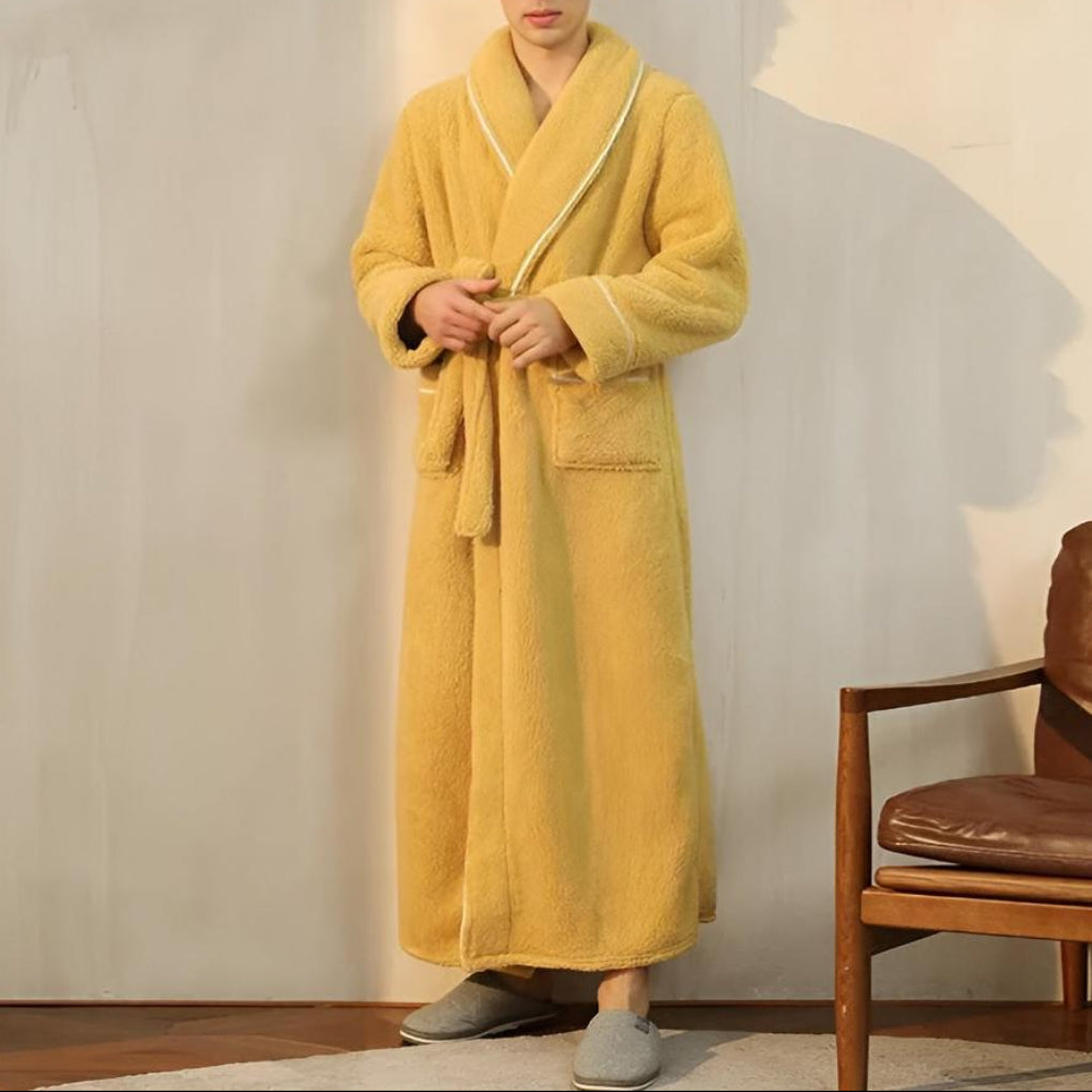 Luxe Fleece Lämpö Mukavuus Kylpytakki