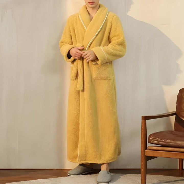 Luxe Fleece Lämpö Mukavuus Kylpytakki