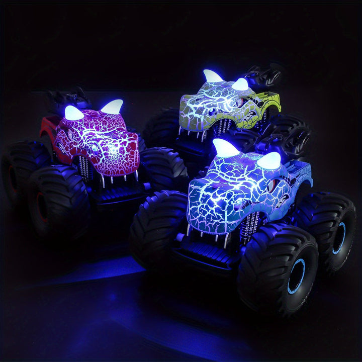 DinoBlaze-stunttiauto - Näyttävä RC-monsteriauto savulla ja valoilla