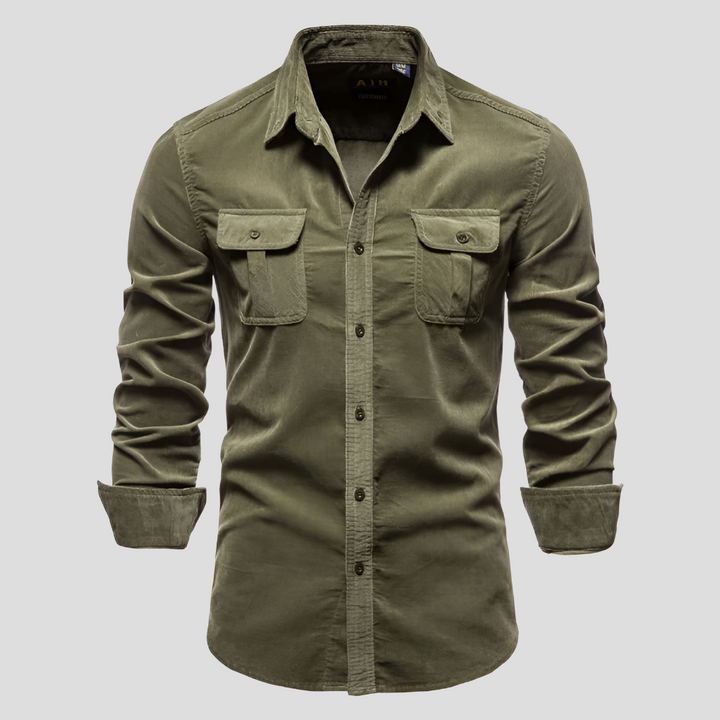 Corduroy Pitkät Hihat Miehille