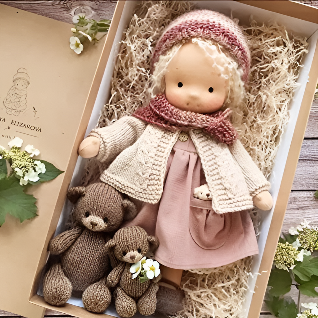 Käsintehty Waldorf Sylidukke