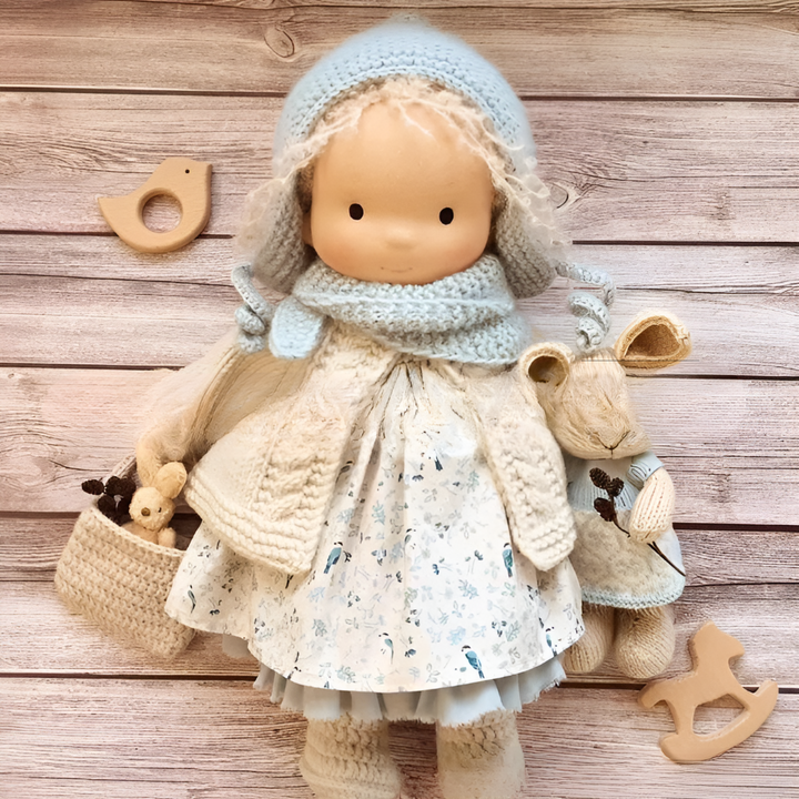 Käsintehty Waldorf Sylidukke