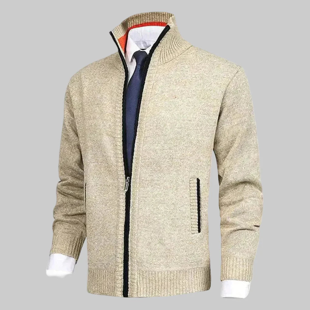 Zip-Up Cardigan Miehille
