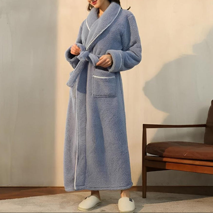Luxe Fleece Lämpö Mukavuus Kylpytakki