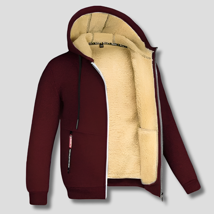 Fleece Pullover Faux Fur -vuorella Miehille