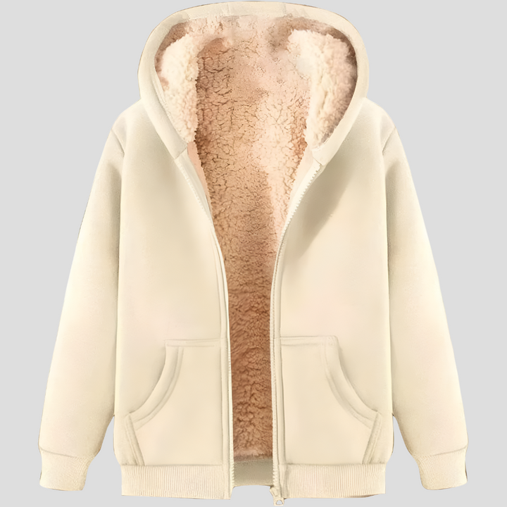 Lämpö fleece-vuorattu talvi huppari takki miehille