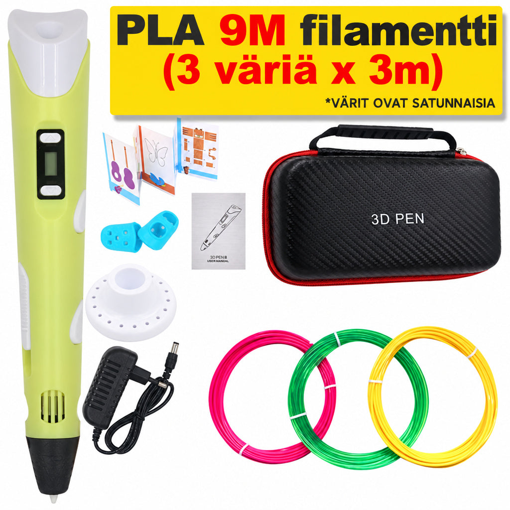 Tee itse -3D-tulostuskynä 200 m PLA-filamenttia, lahja lapsille