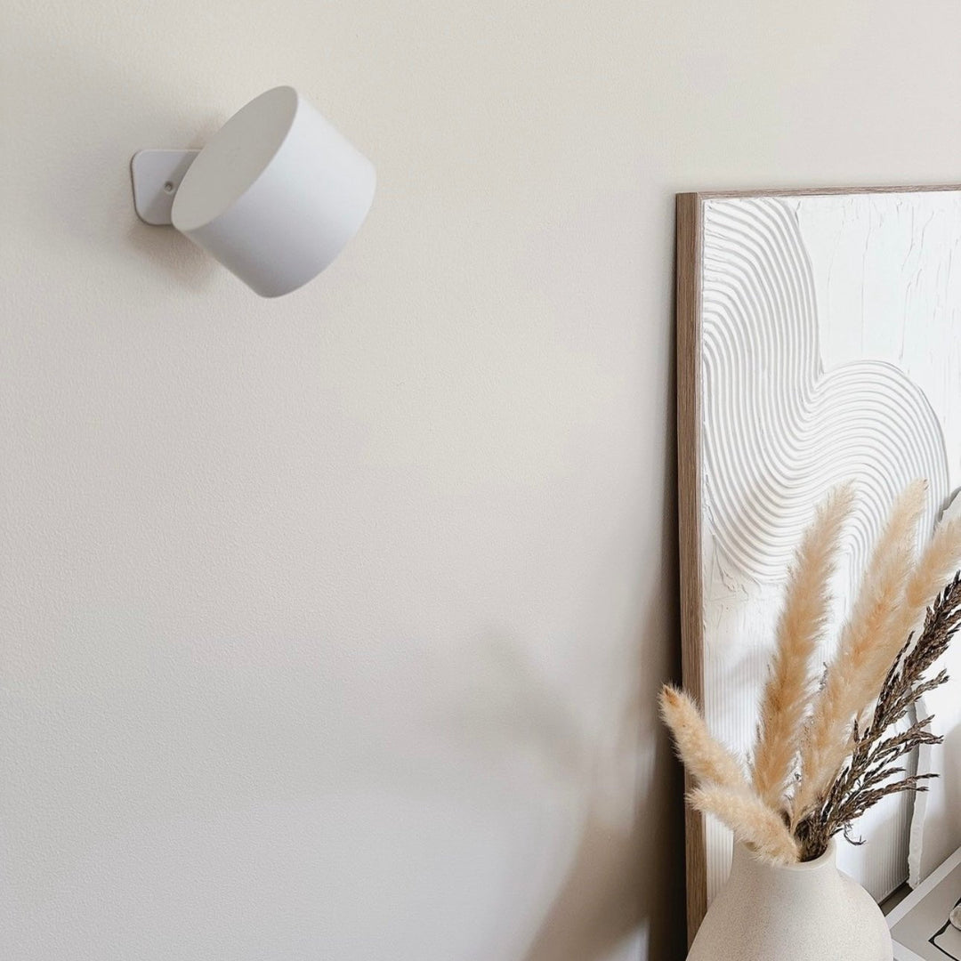 Langaton LED-seinävalaisin 360° kääntyvällä päällä, kosketushimmennin, 3 väriä