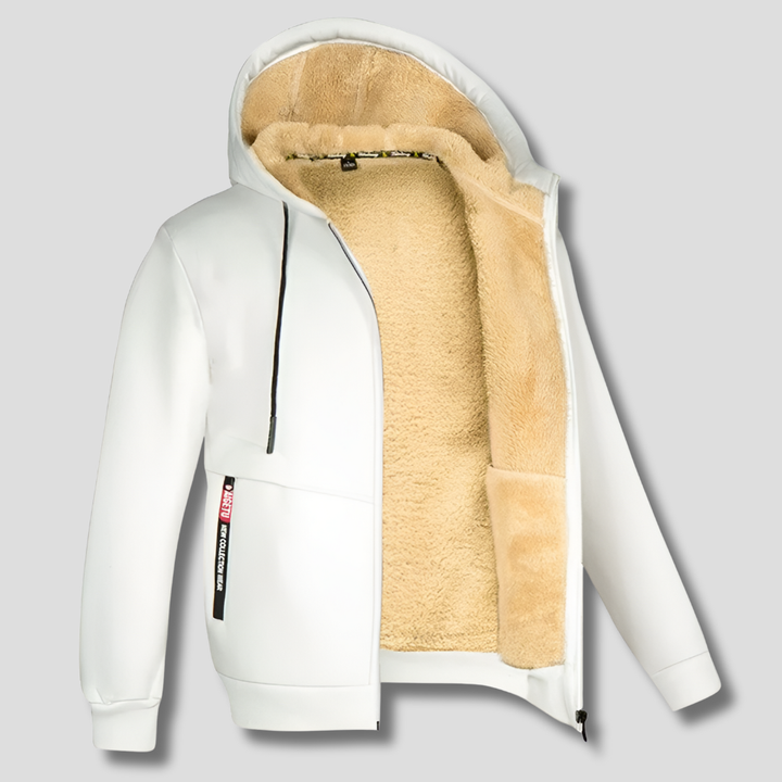 Fleece Pullover Faux Fur -vuorella Miehille