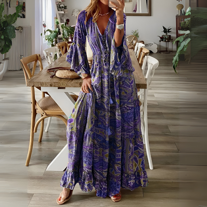 Naisten Boheemi Maxi Mekko