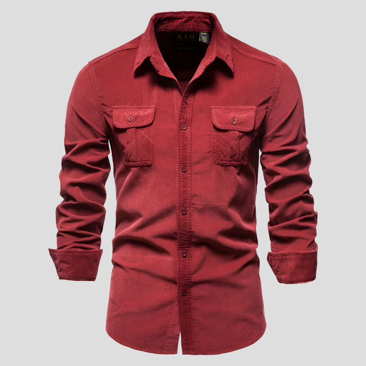 Corduroy Pitkät Hihat Miehille