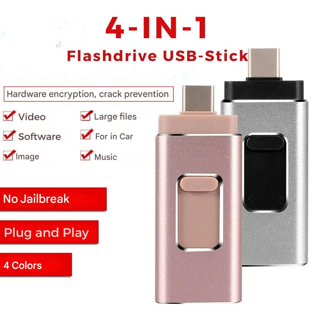 4-in-1 USB-muistitikku kaikille laitteille - DataFlex