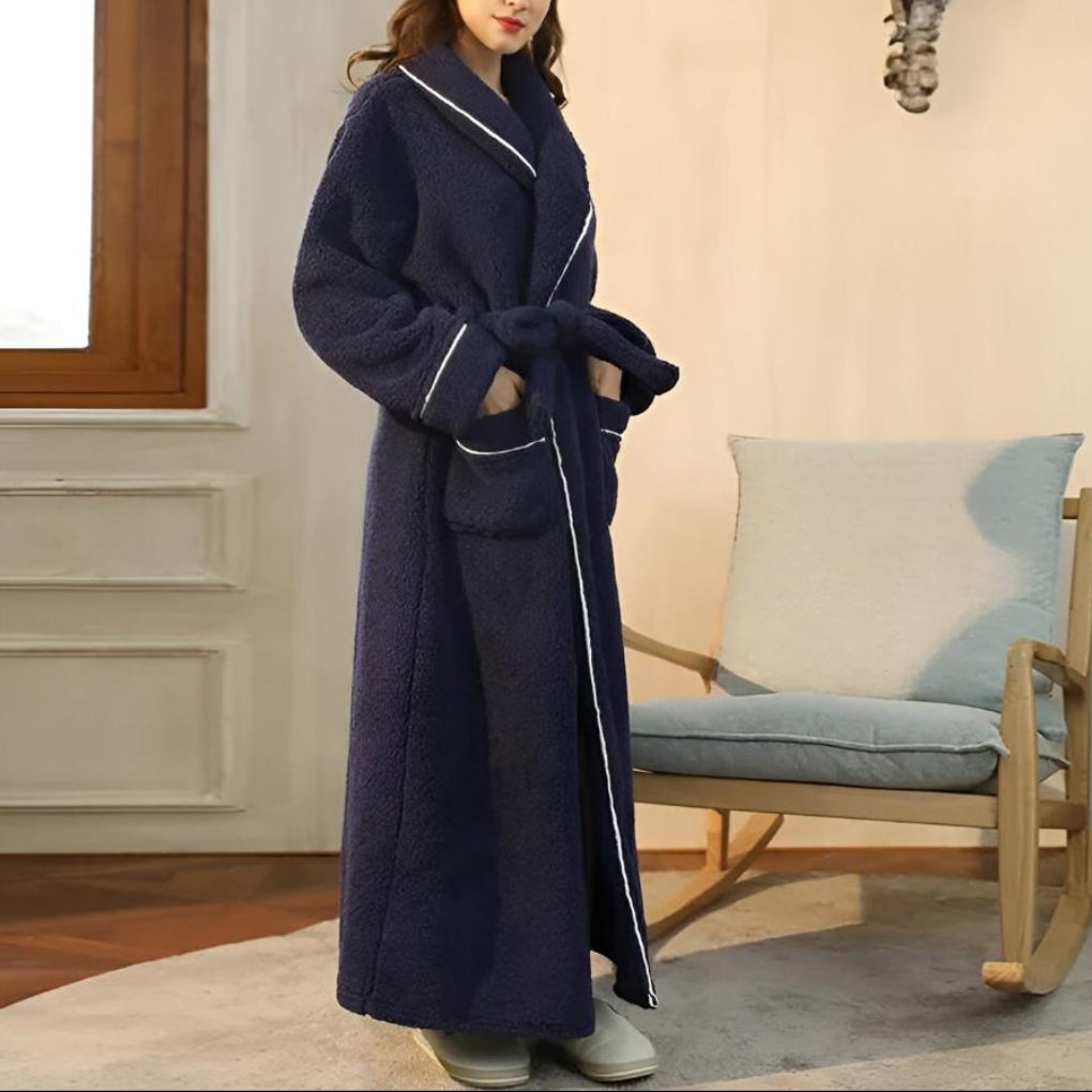 Luxe Fleece Lämpö Mukavuus Kylpytakki