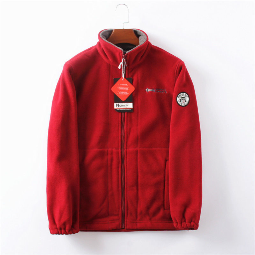 Tuulenpitävä ja Mukava Miesten Fleece Takki
