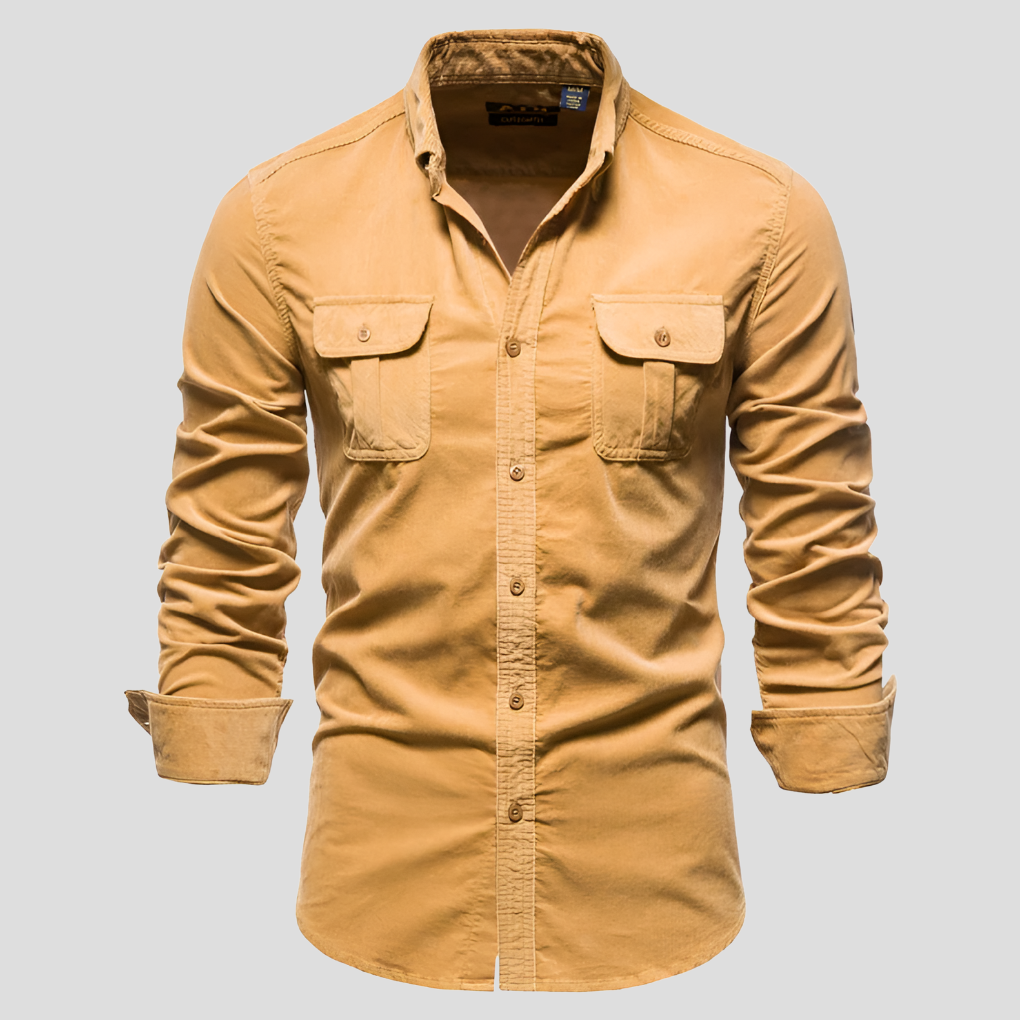 Corduroy Pitkät Hihat Miehille