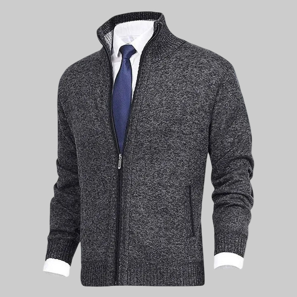 Zip-Up Cardigan Miehille