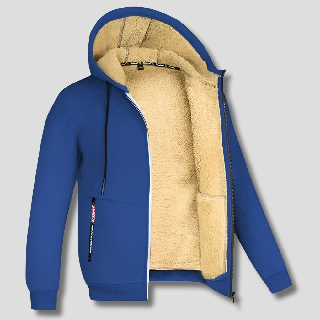 Fleece Pullover Faux Fur -vuorella Miehille