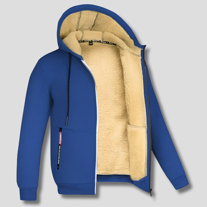Fleece Pullover Faux Fur -vuorella Miehille