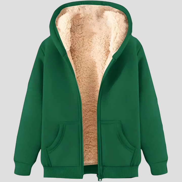 Lämpö fleece-vuorattu talvi huppari takki miehille