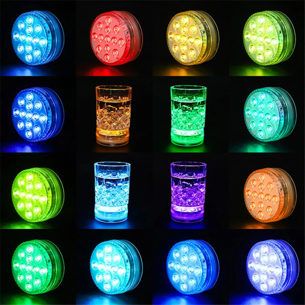 LED Valo Väri Sukellus Uima Valaistus RF Kaukosäätimellä