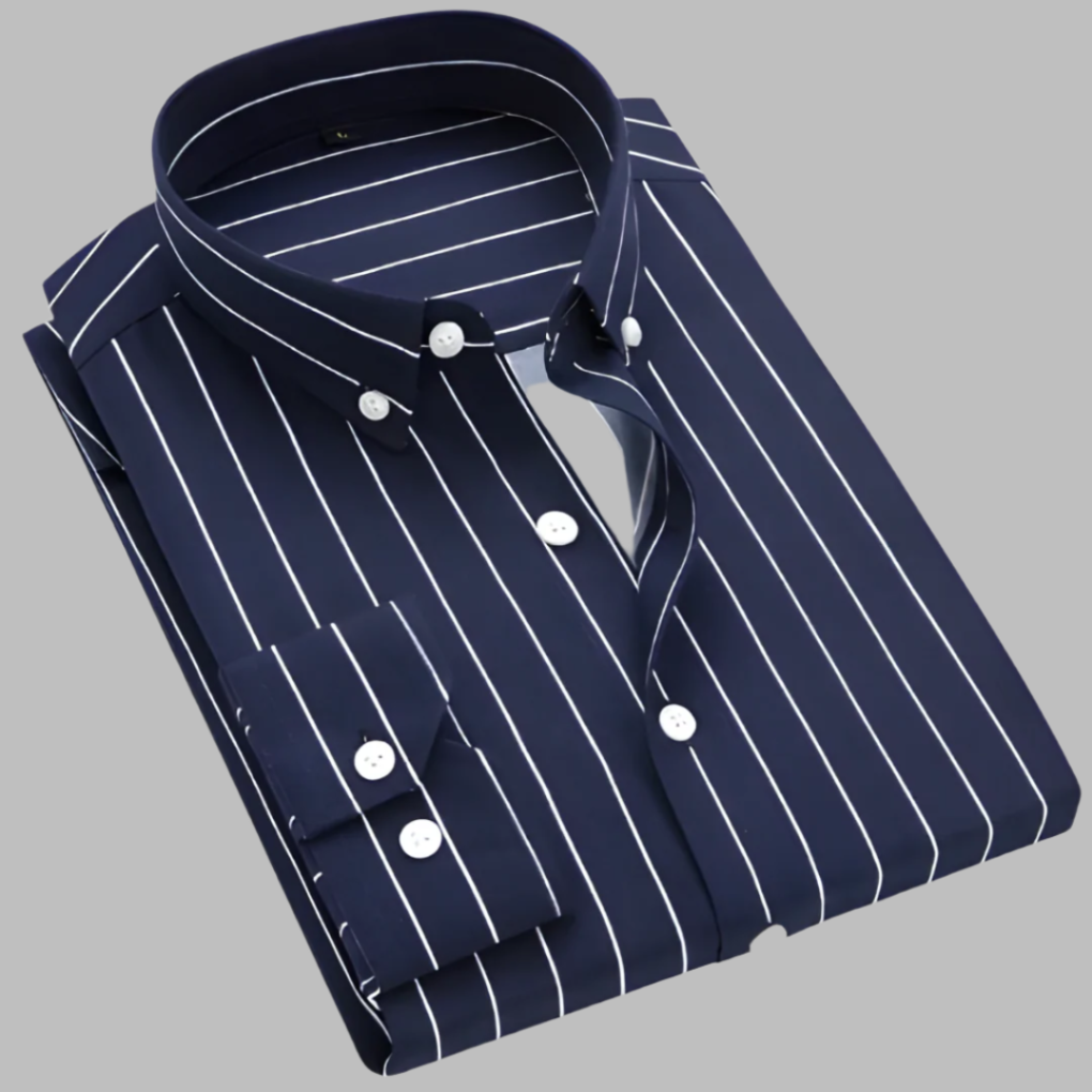 Miesten ruudullinen Oxford-puuvillapaita