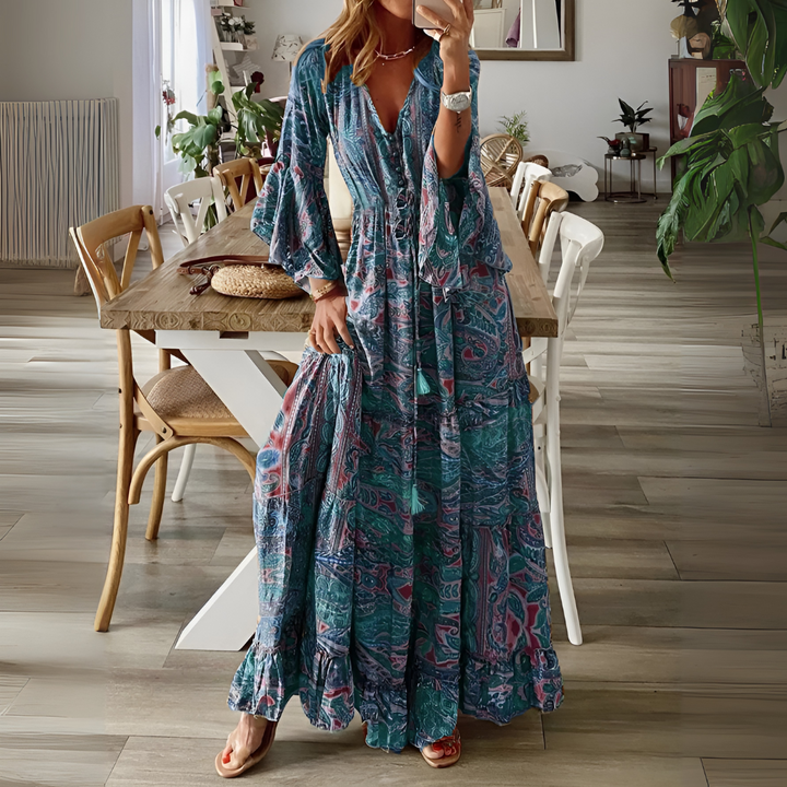 Naisten Boheemi Maxi Mekko