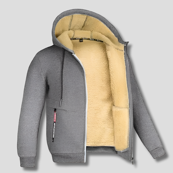 Fleece Pullover Faux Fur -vuorella Miehille