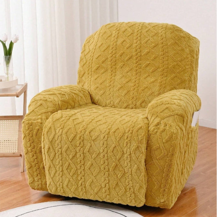 Pehmeä, Liukumaton Talvi Plyysirecliner Sofapeite