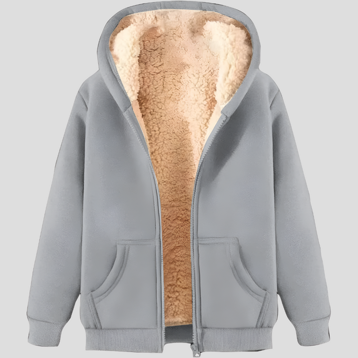 Lämpö fleece-vuorattu talvi huppari takki miehille