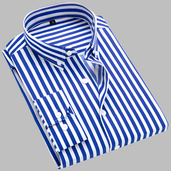 Miesten ruudullinen Oxford-puuvillapaita