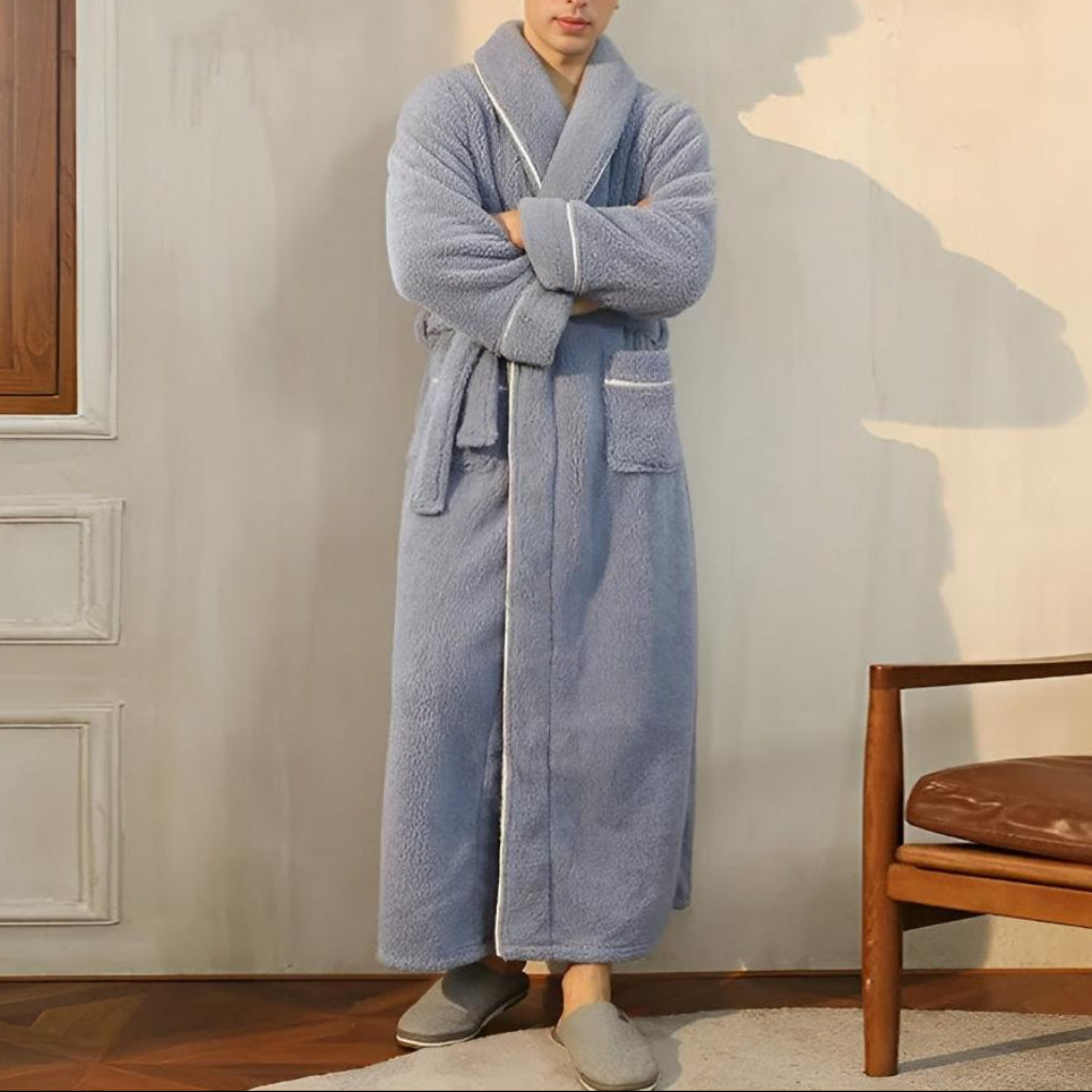 Luxe Fleece Lämpö Mukavuus Kylpytakki