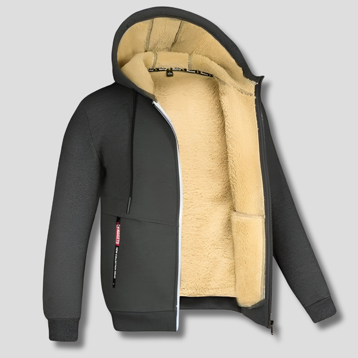 Fleece Pullover Faux Fur -vuorella Miehille