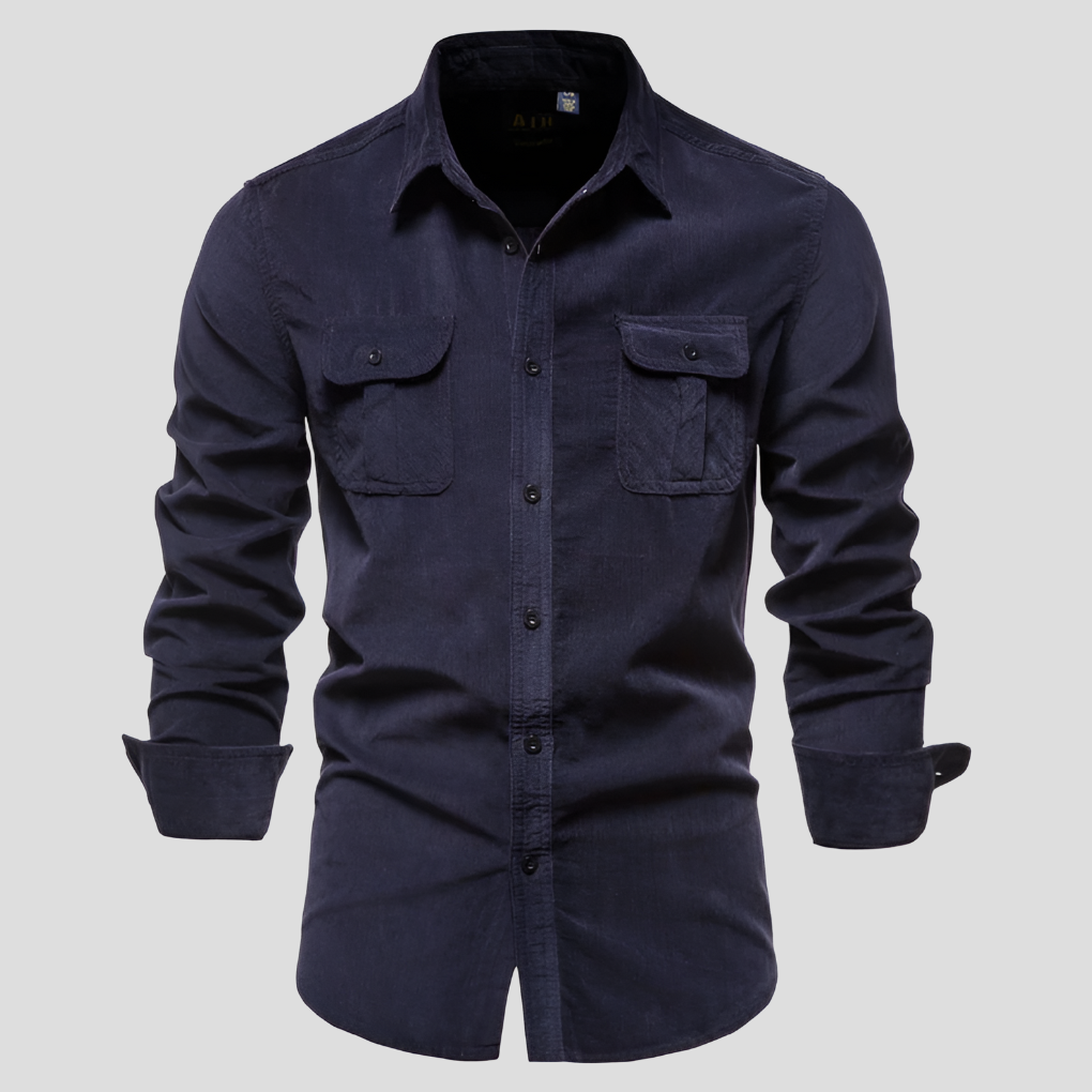 Corduroy Pitkät Hihat Miehille