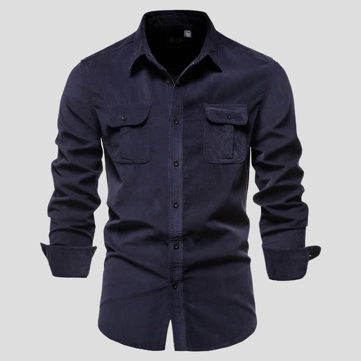 Corduroy Pitkät Hihat Miehille