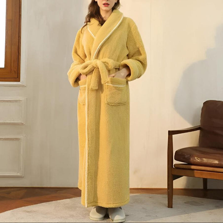 Luxe Fleece Lämpö Mukavuus Kylpytakki