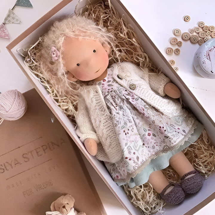 Käsintehty Waldorf Sylidukke