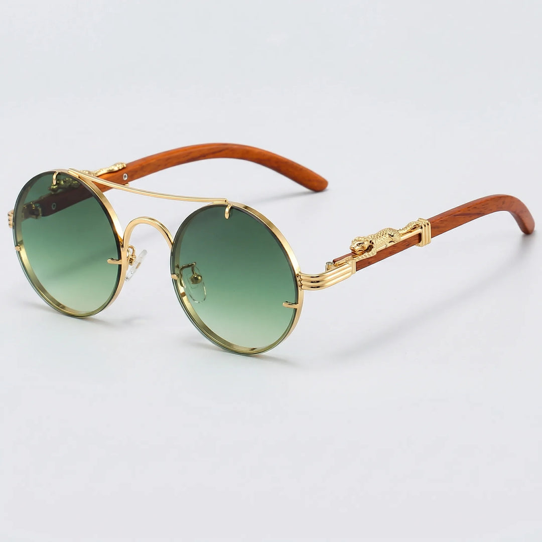 Auralynx - Round Frame Vintage-Inspired Fashion Sunglasses