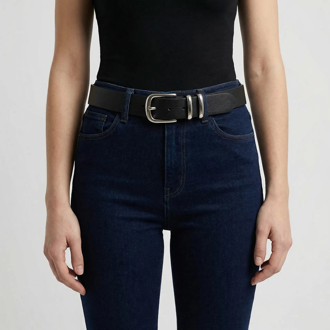 Beltriva - 3-Piece Gold Buckle Waist Belt Set