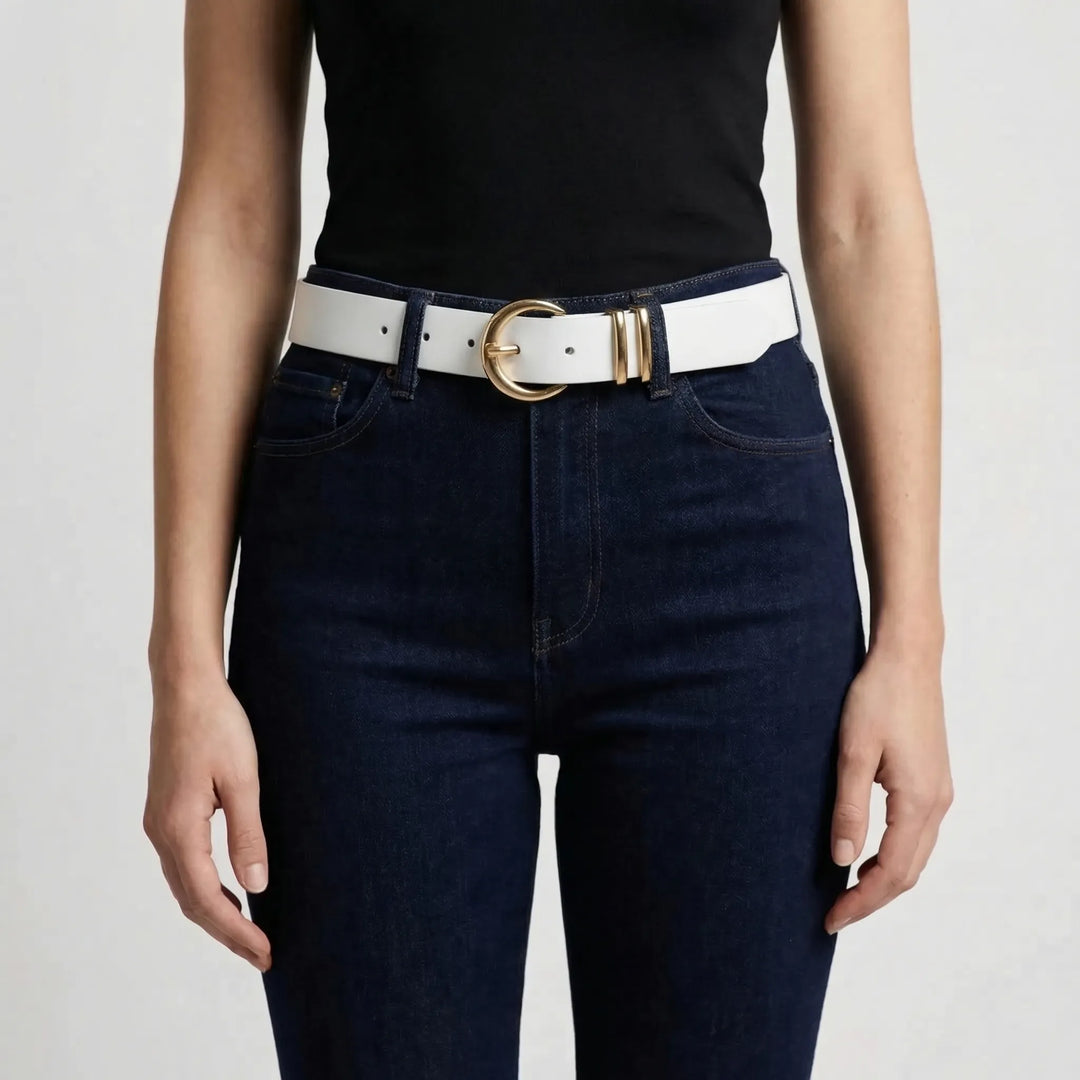 Beltriva - 3-Piece Gold Buckle Waist Belt Set