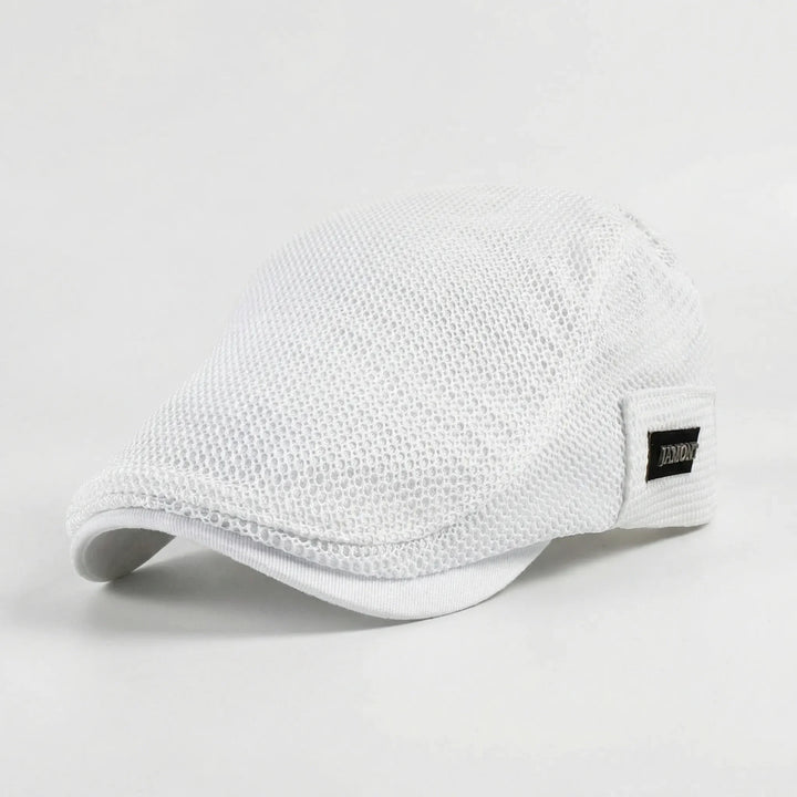 Brimow - Breathable Mesh Flat Cap For Men