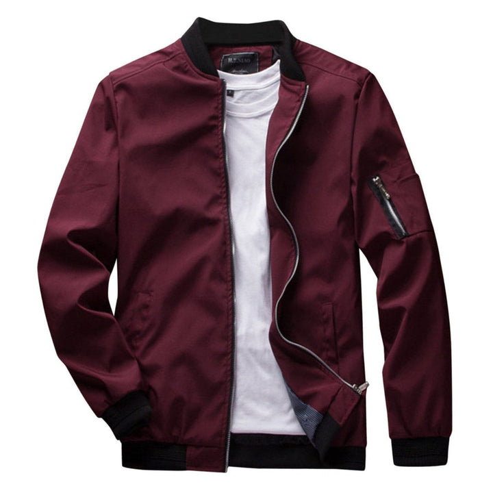 Kevyt Zip-Up Takki Miehille