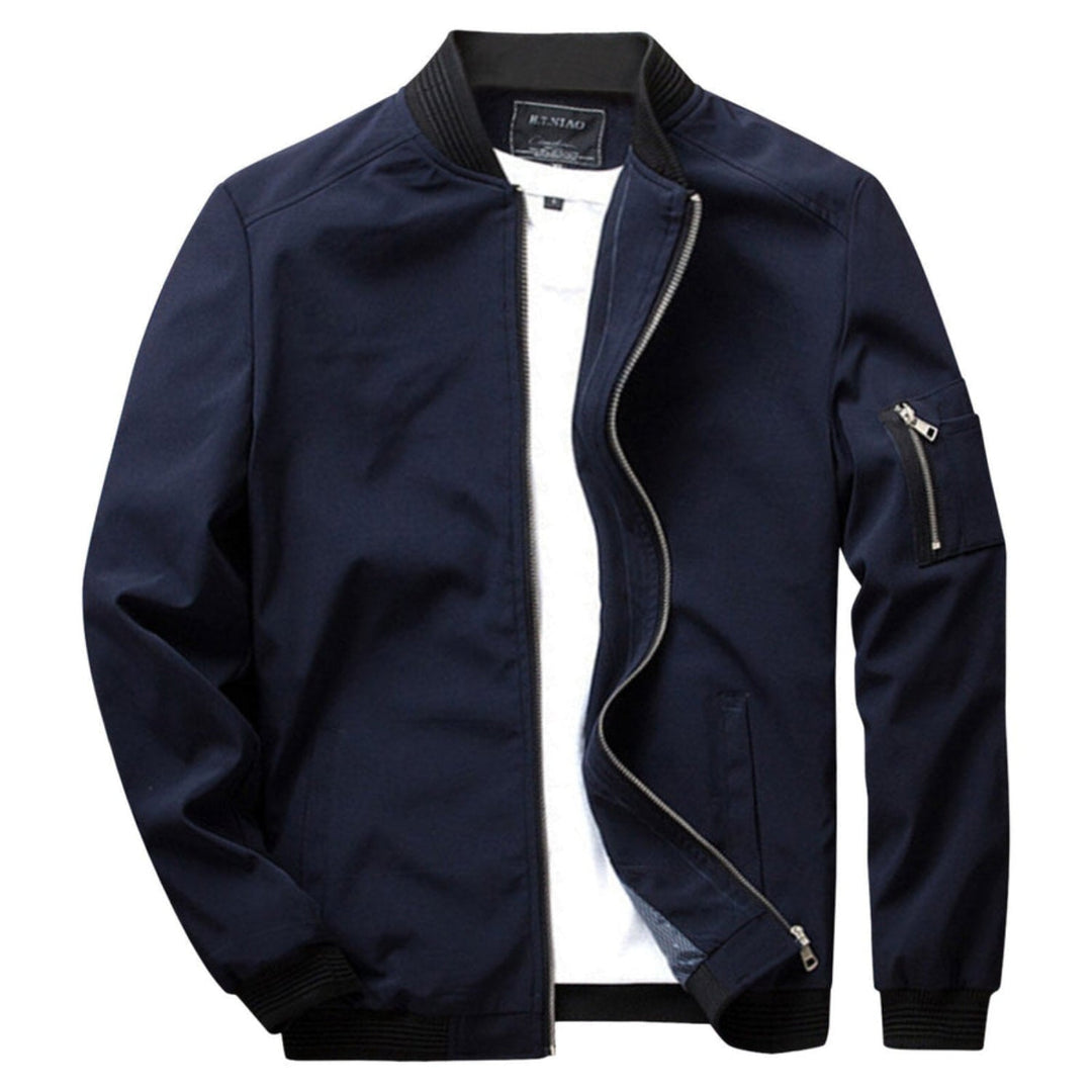 Kevyt Zip-Up Takki Miehille
