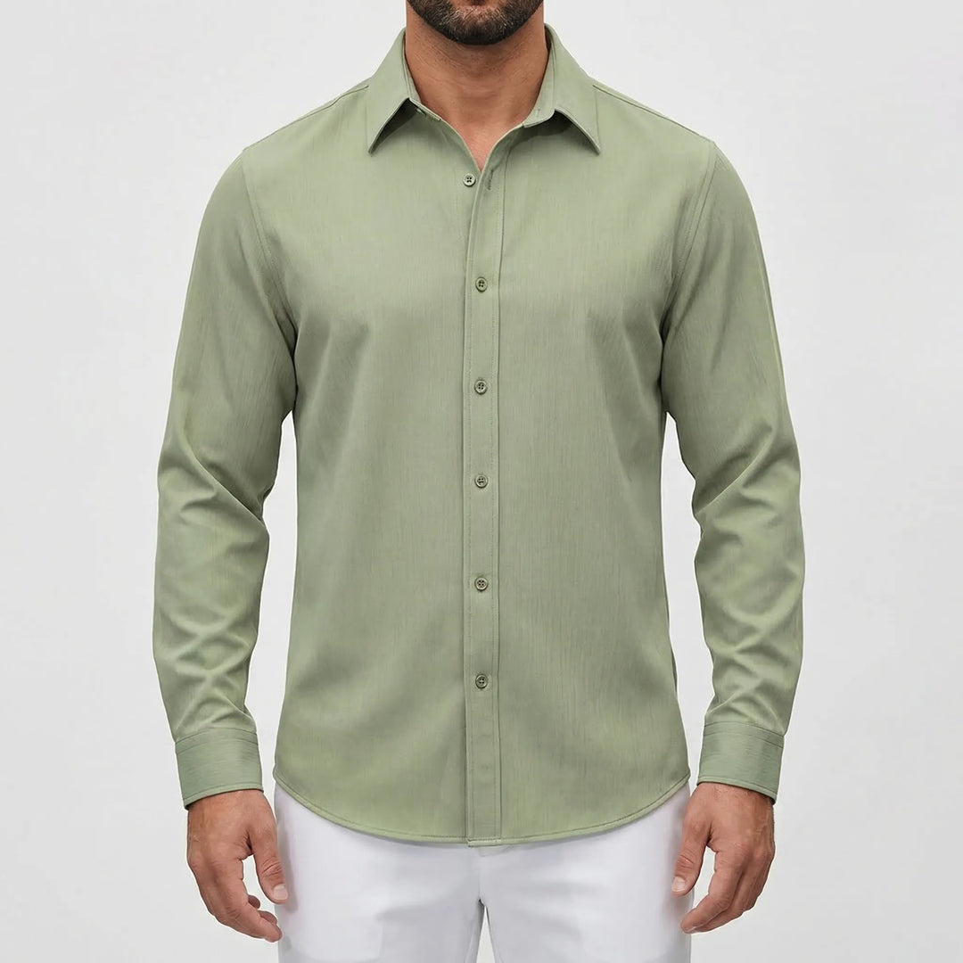 Calvrex - Long Sleeve Casual Button-Down Shirt