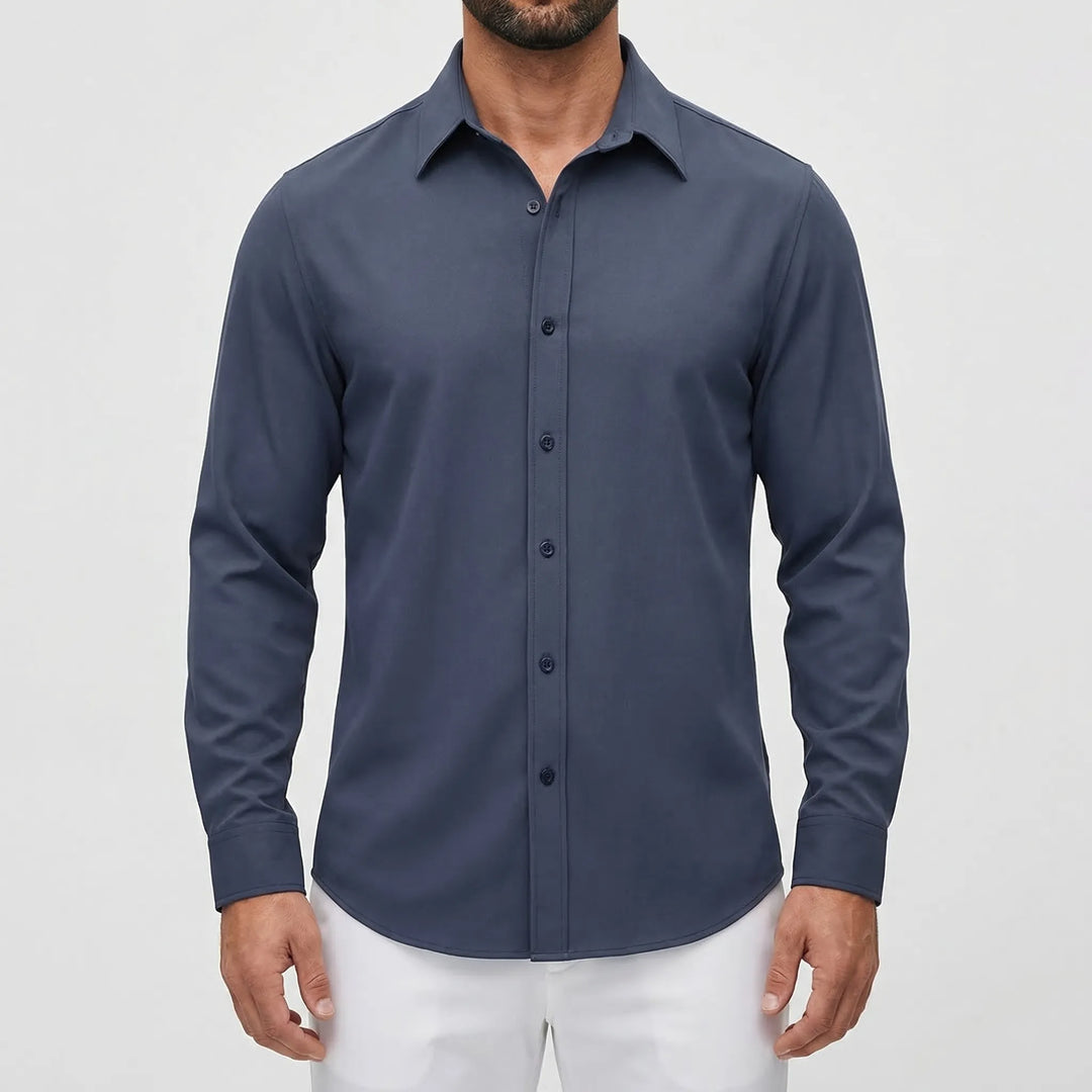 Calvrex - Long Sleeve Casual Button-Down Shirt