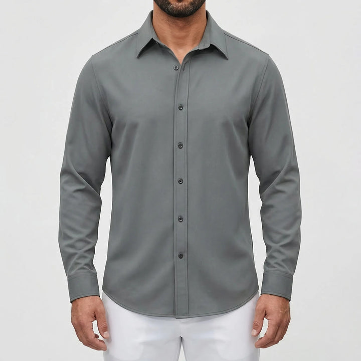 Calvrex - Long Sleeve Casual Button-Down Shirt