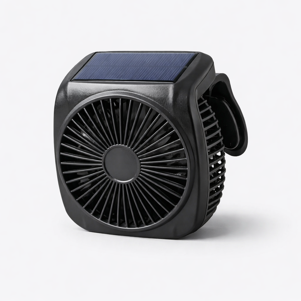 Aurinkovoimainen autoikkunatuuletin