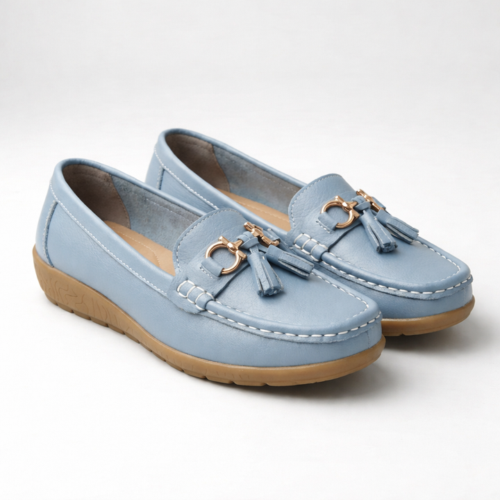 Liukuvat Matalat Loaferit Tassel Yksityiskohdalla